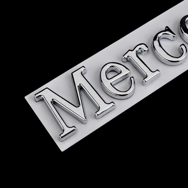 Tem Chữ Nổi Mercedes-Benz Dán Trang Trí Xe - Hot
