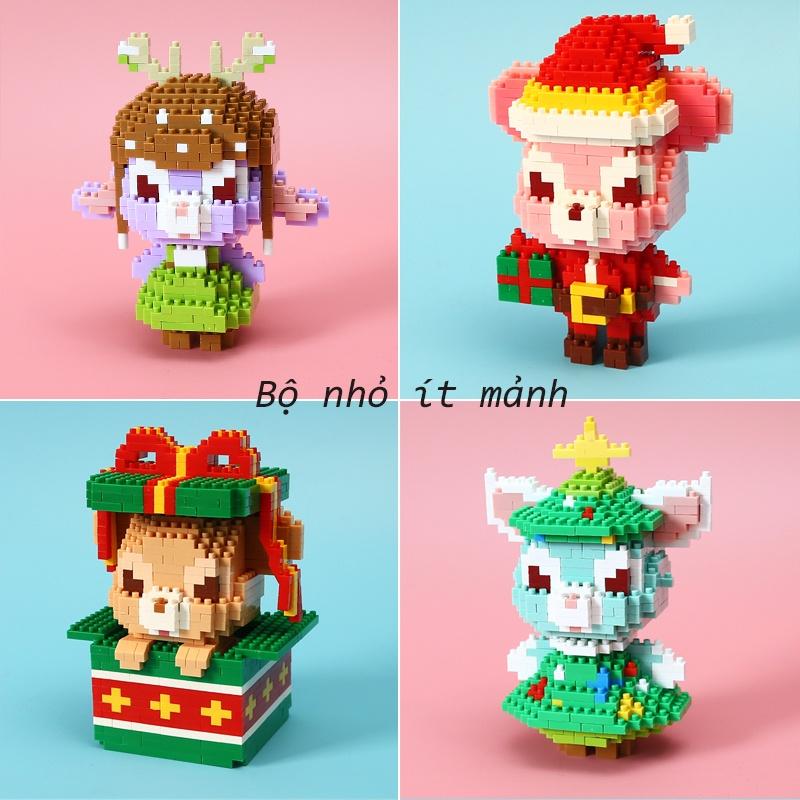 Đồ chơi Lego 3d Thỏ tím stella Lou noen dễ thương cute quà tặng sinh nhật giáng sinh bạn gái, đồ decor