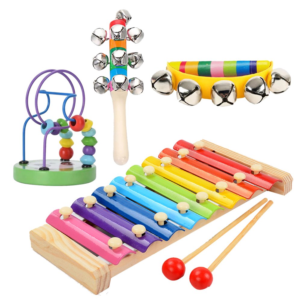 Combo Đồ Chơi Gỗ Montessori 4 Món Chất Liệu An Toàn Cho Bé Phát Triển Toàn Diện- Đồ Chơi Gỗ Thông Minh