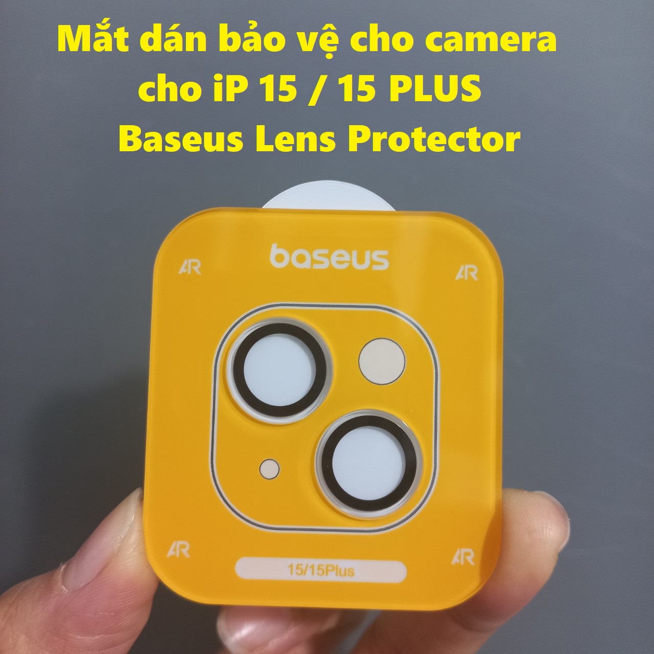 Mắt dán bảo vệ camera cho iP 15 / 15Plus Baseus Lens  Protector _ Hàng chính hãng