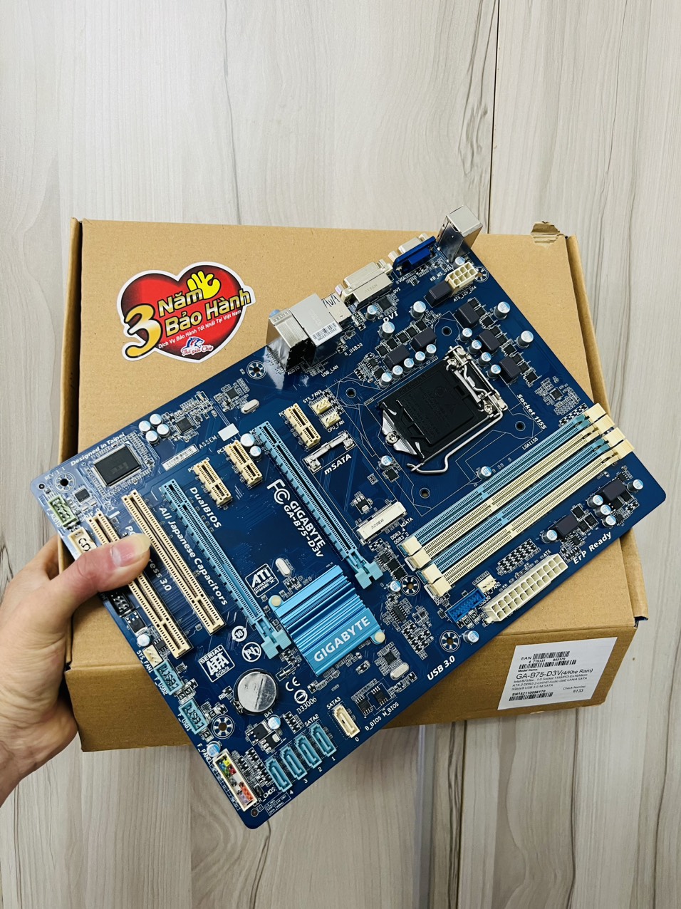 Bo Mạch Chủ (Mainboard) GIGABYTE B75-D3V - m-SATA/4 KHE RAM (HÀNG CHÍNH HÃNG)