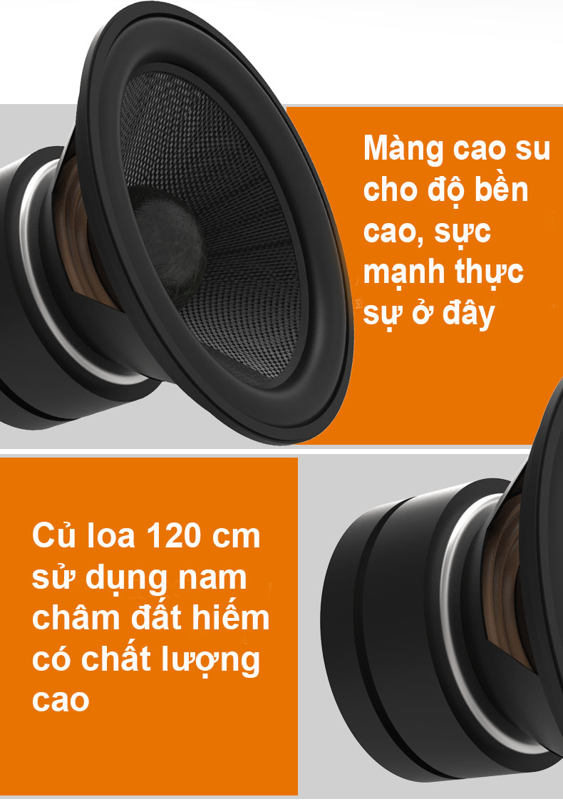 loa siêu trầm điện subwoofer 150W Ibass ( hàng nhập khẩu ) đi kèm phíc cắm đa năng