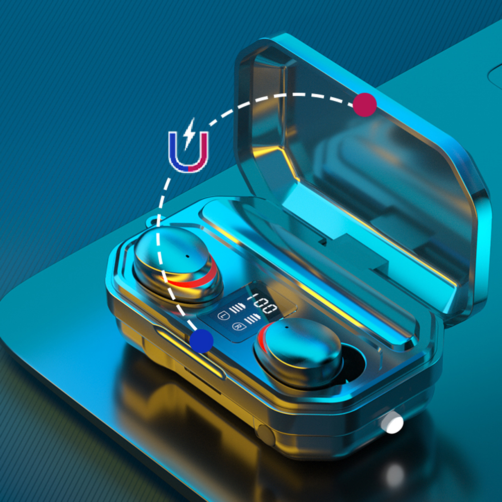 Tai Nghe Không Dây M15 TWS BT5.0 IPX7 Chống Thấm Nước Hộp Sạc 2000mah