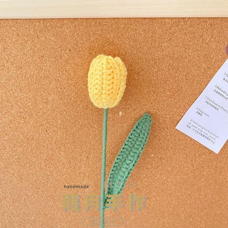 Diy Gói Nguyên Liệu Tự Đan Móc Bó Hoa Len Handmade Dùng Trang Trí Nghệ Thuật Crochet - Lylycraft