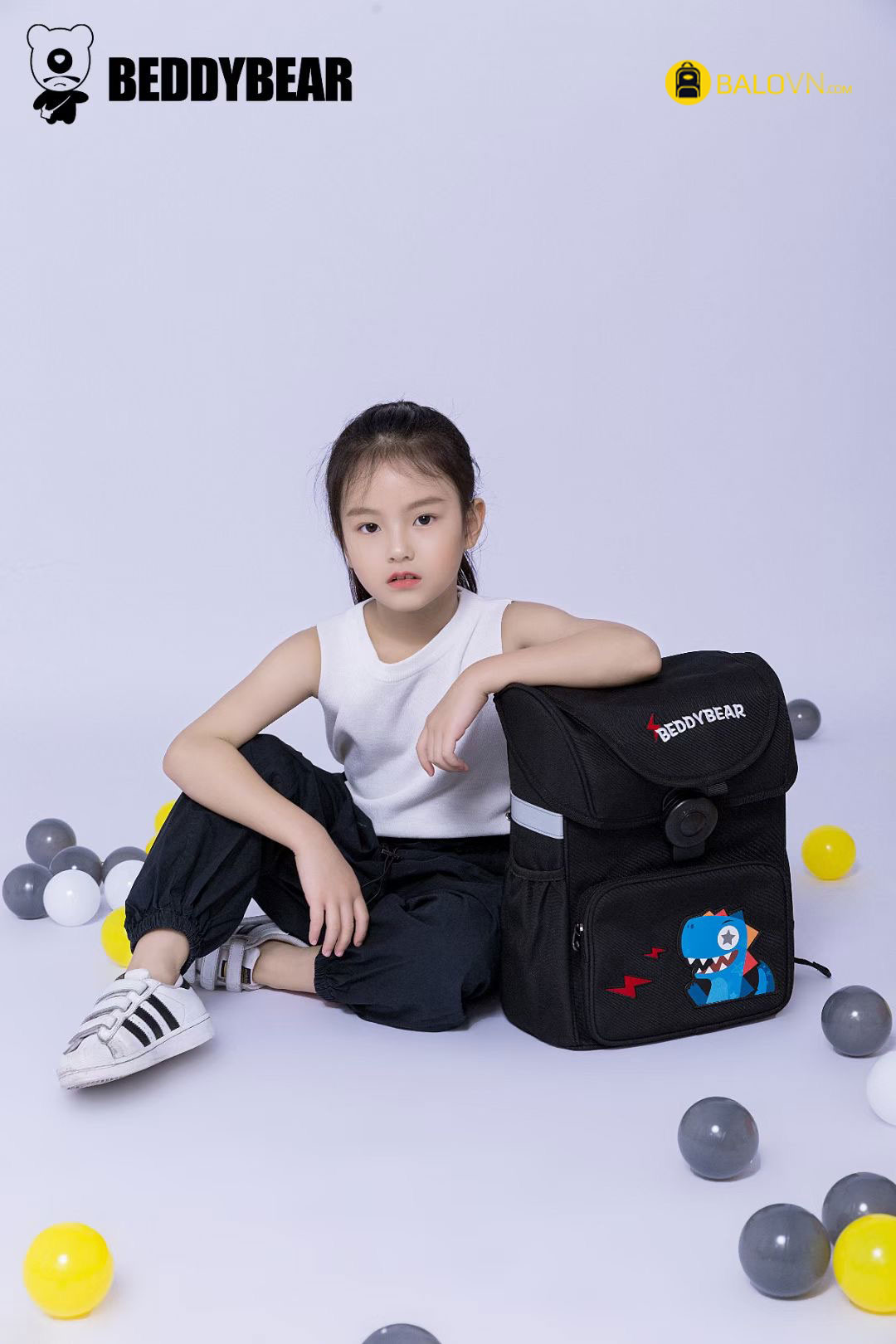 Balo Beddybear Schoolbag Cho Bé Đi Học từ 06 Tuổi Trở Lên - Hàng chính hãng