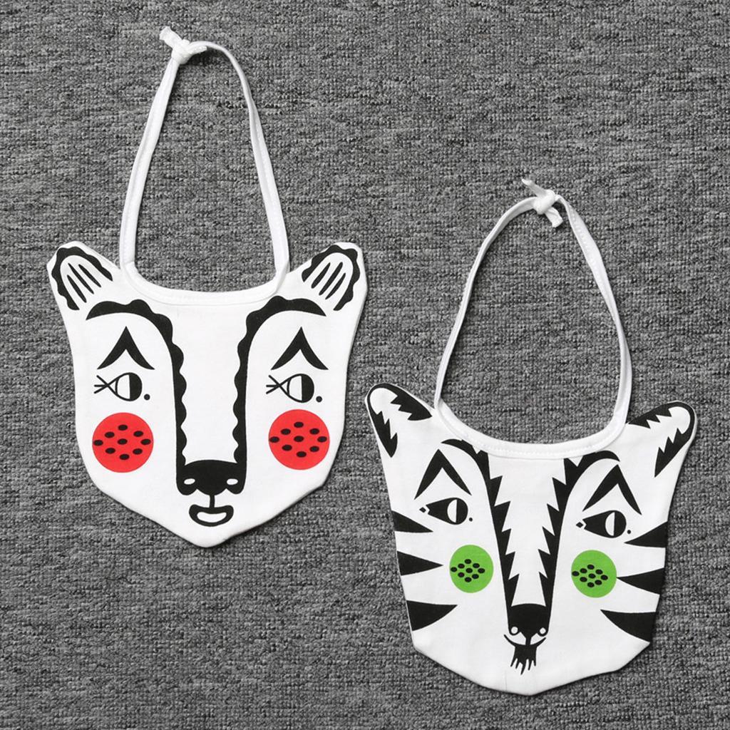 Waterproof Bibs Baby Kids Tiger/Bear Cotton Bandana Feeding Saliva Towel Children Supplies