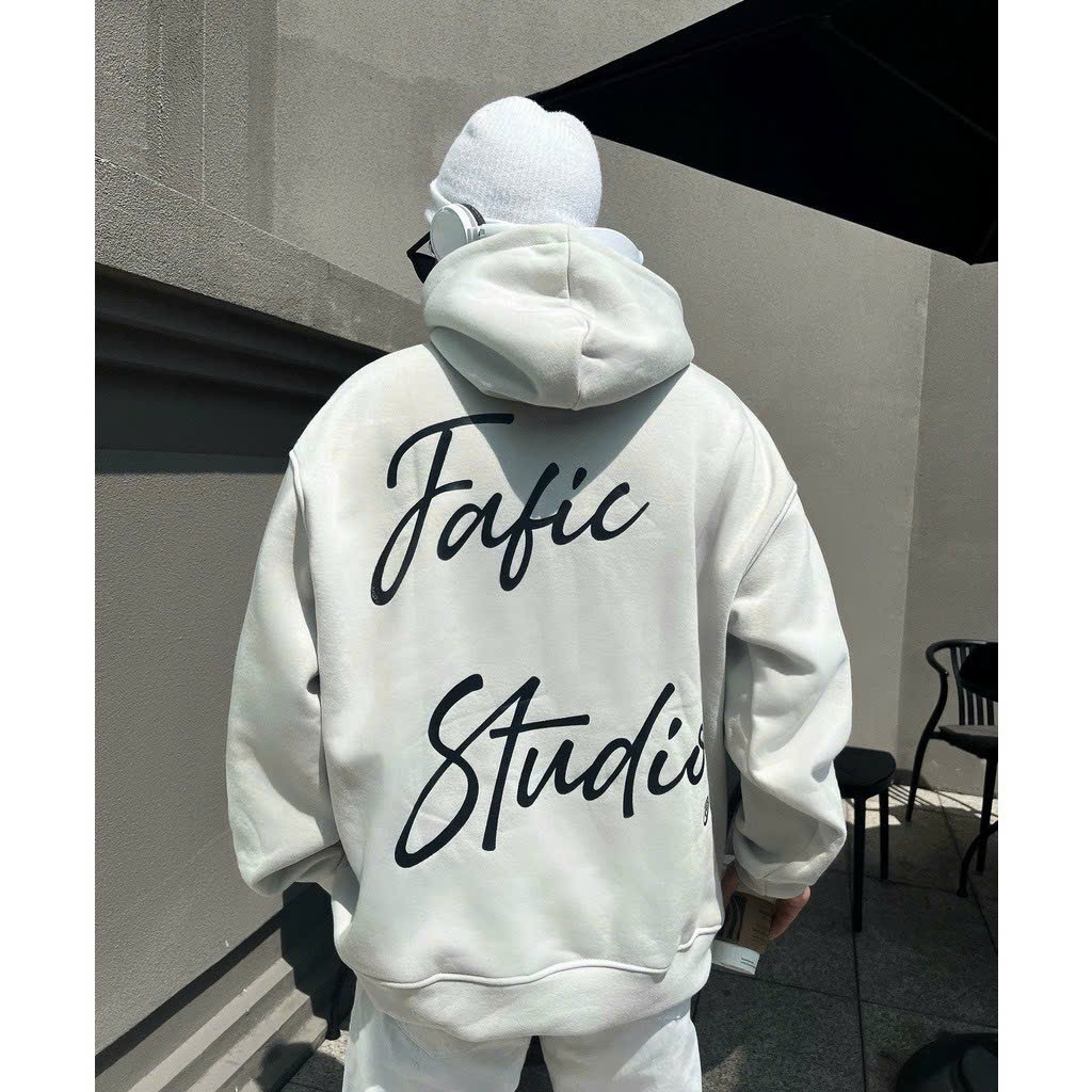 Áo hoodie Fafic big, Áo khoác hoodie form rộng nam nữ logo local brand unisex 100% premium cotton có mũ 2 lớp dày dặn ulzzang phong cách Hàn Quốc