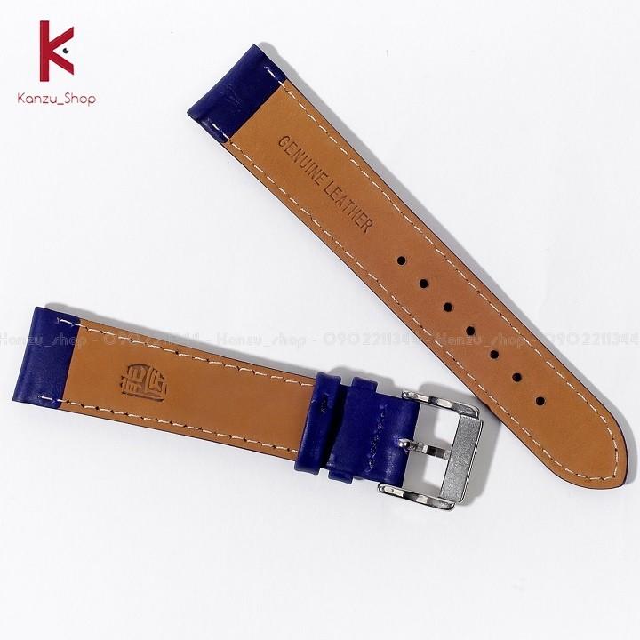 Dây Đồng Hồ Da Bò Thật - Dây Đeo Đồng Hồ Nam Nữ 18mm 20mm 22mm