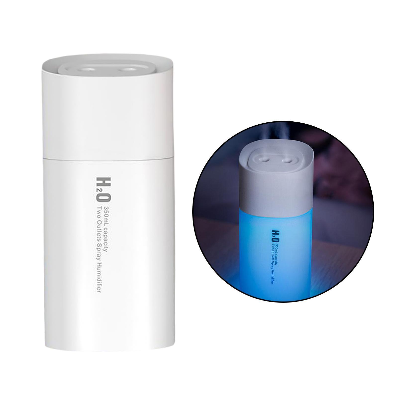 350ML LED Humidifier USB Essential Oil Diffuser for Car Office Room Green