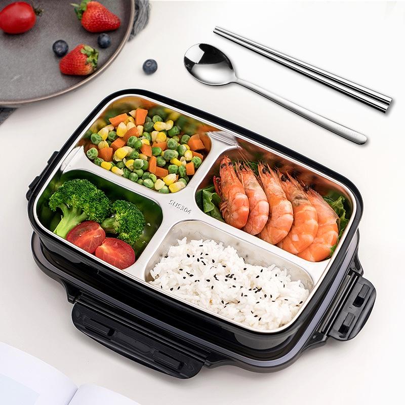 [HSP99] Hộp cơm giữ nhiệt văn phòng Happy Home 1977[Giá hủy diệt]đựng cơm chia ngăn 1100ml - 1500ml có muỗng + đũa