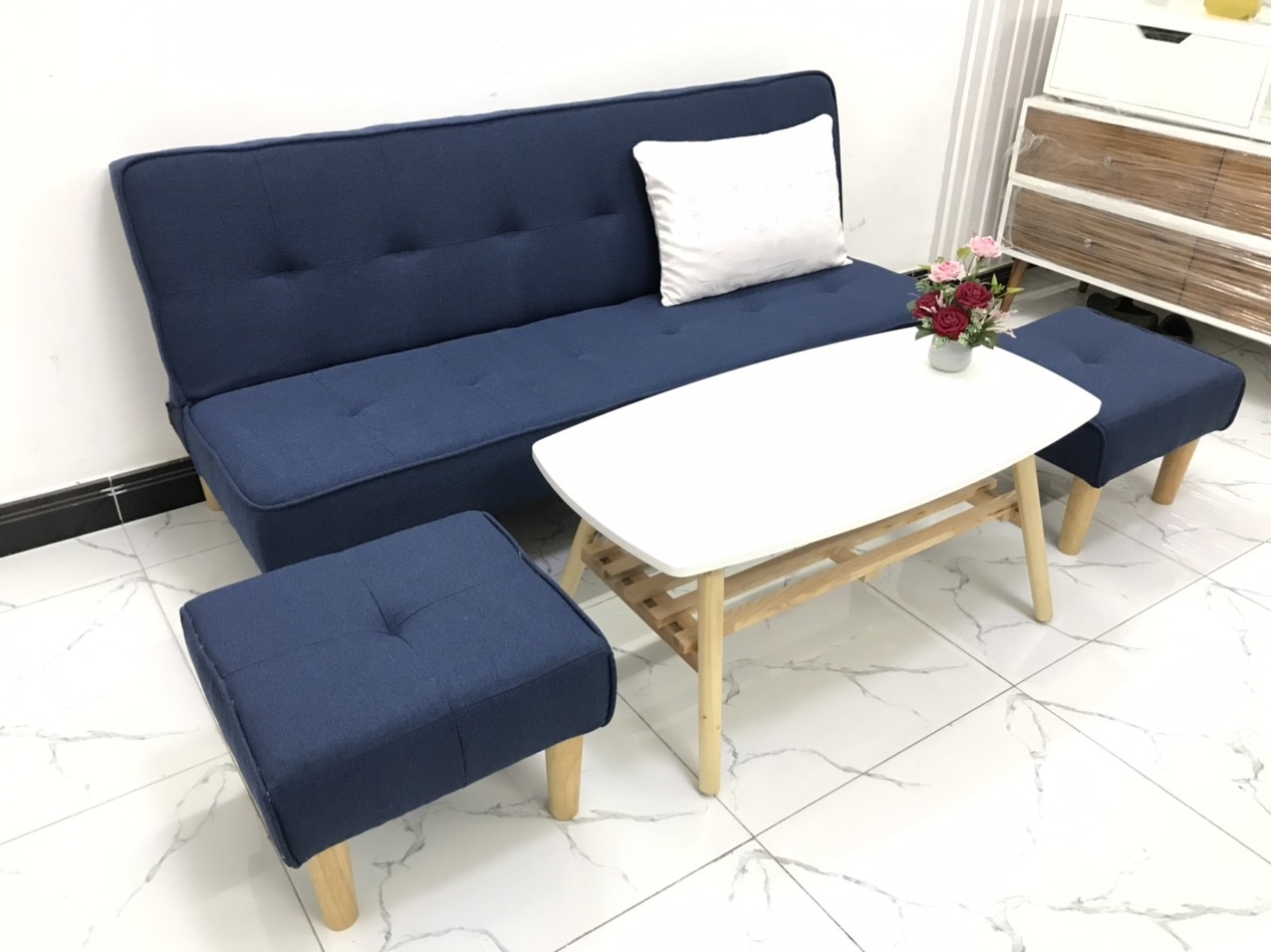 Bộ ghế sofa bed 1m7x90, sofa giường phòng khách sivali5