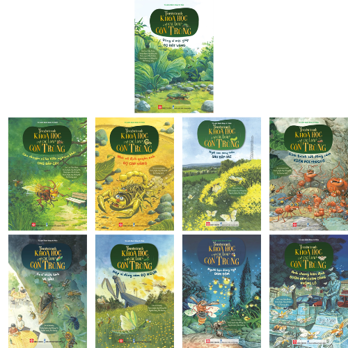 Sách - Truyện tranh khoa học về các loài côn trùng trọn bộ 9 tập - Đinh Tị Books