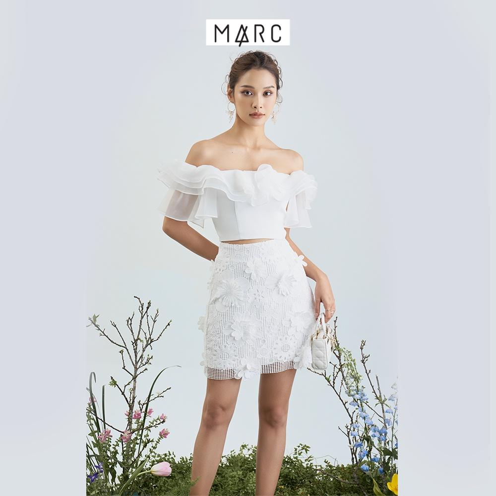 Váy ren nữ MARC FASHION hoa 3D mini form A TRLH113022