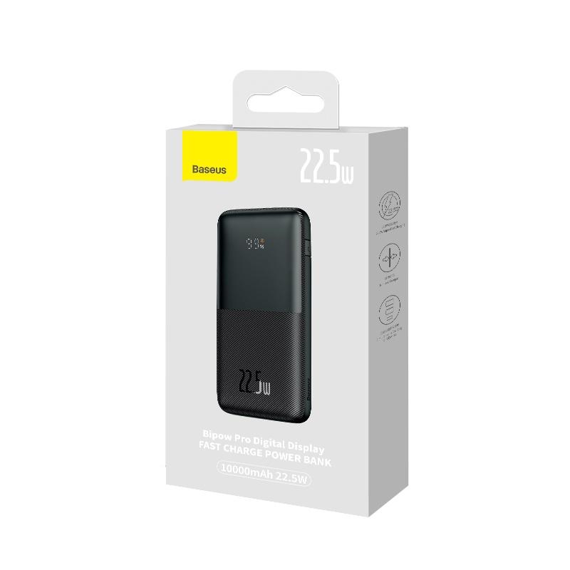 Pin Dự Phòng Sạc Nhanh Baseus Bipow Pro Digital Display Fast Charge Power Bank 10.000Mah, 20W,22.5W (Hàng chính hãng)