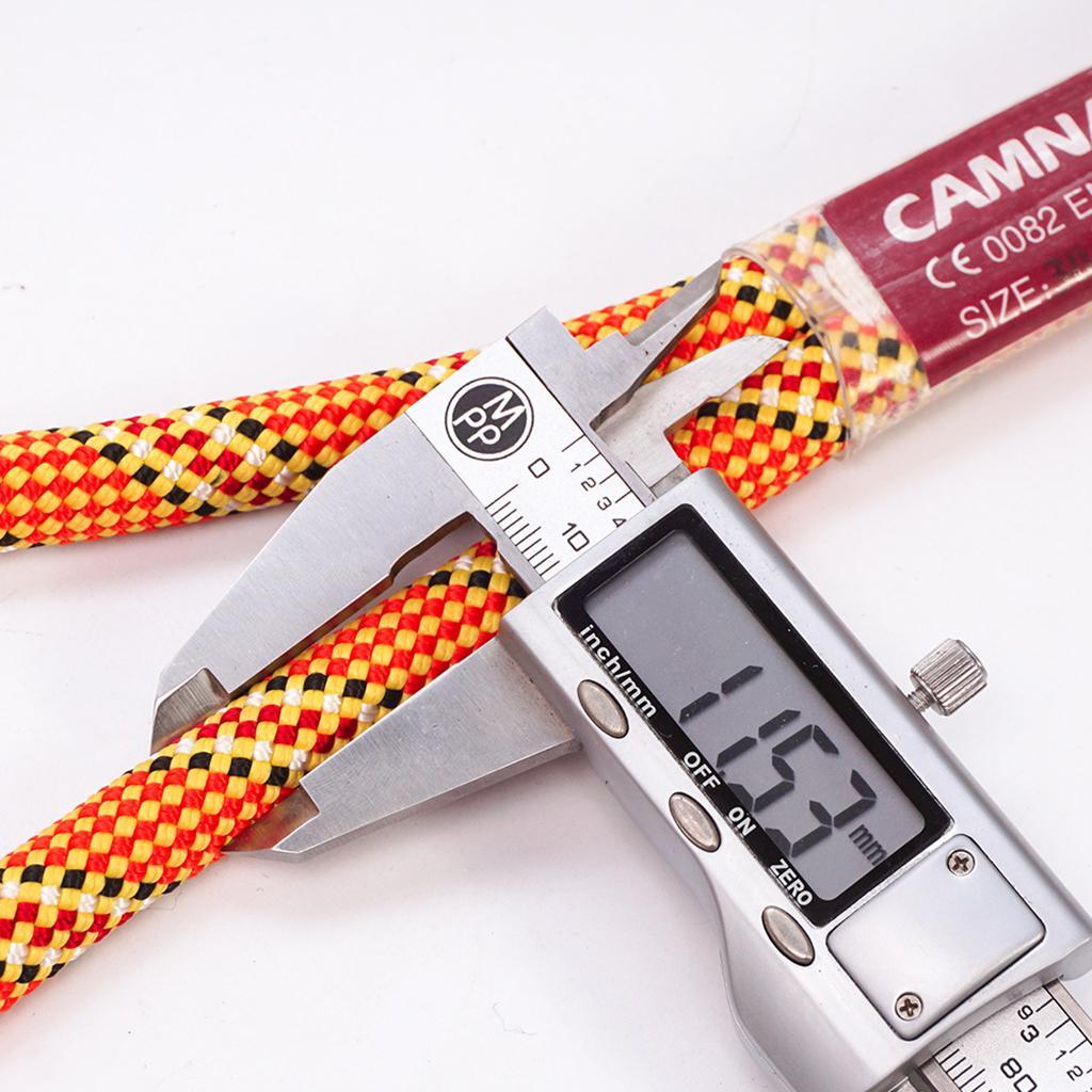 Climbing Nylon Pre-sewn Eye-Eye Prusik Loop Cord Lanyard with 24KN Carabiner