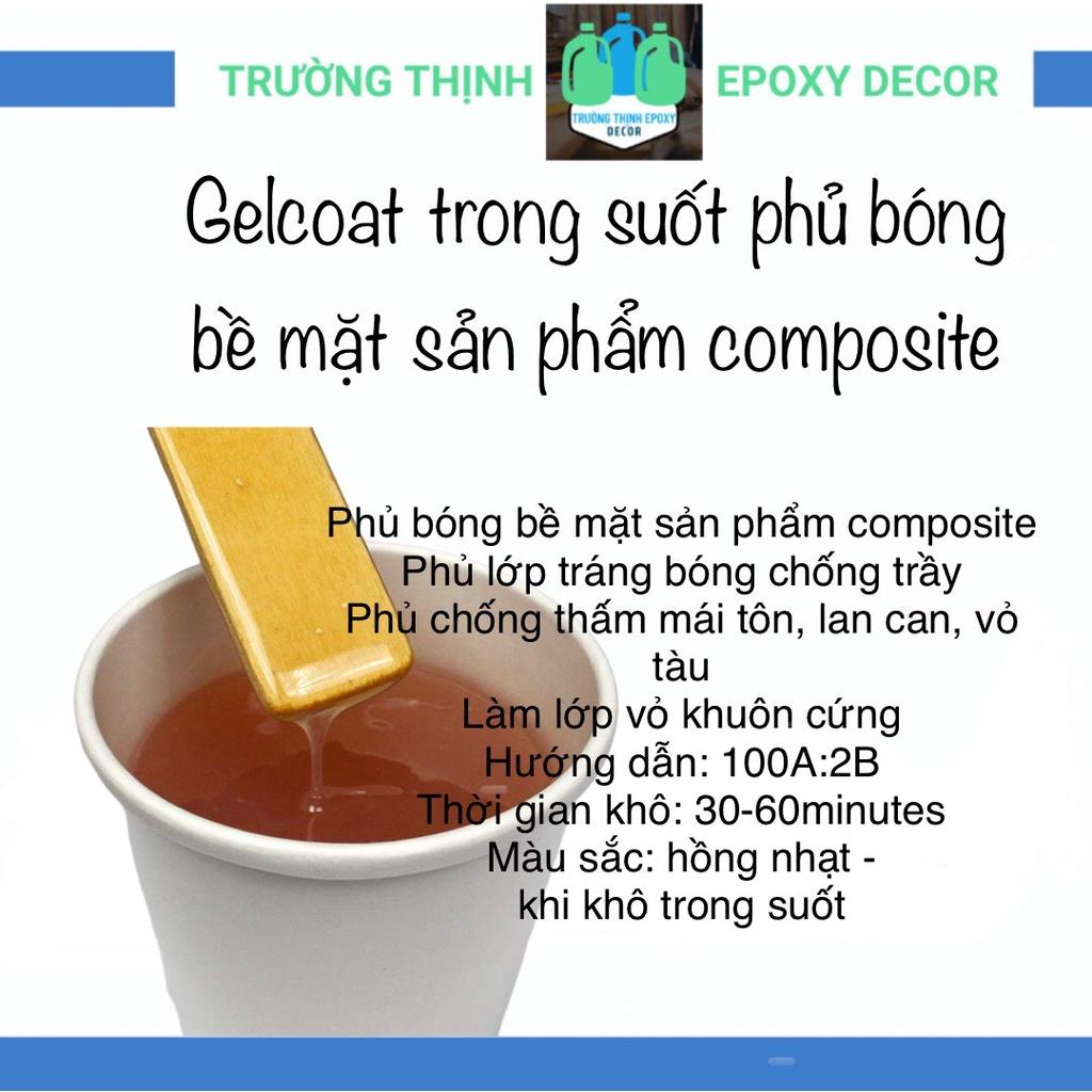 Sơn Gelcoat Trong Suốt Phủ Bóng Tráng Men Bề Mặt Sản Phẩm Composite, Đất Sét Bền, Đẹp - Trường Thịnh Sài Gòn