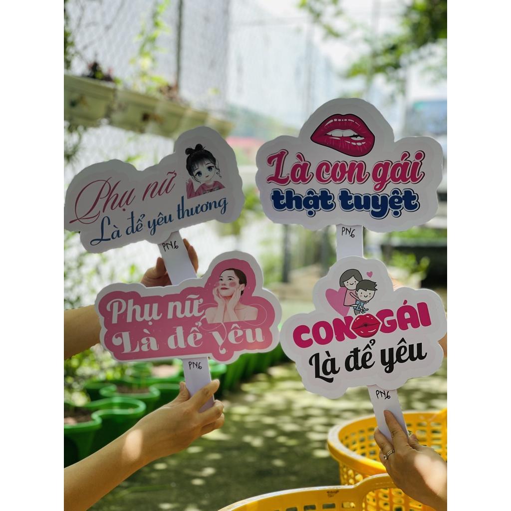 Hashtag cầm tay, biển cầm tay chụp ảnh, check in siêu hot