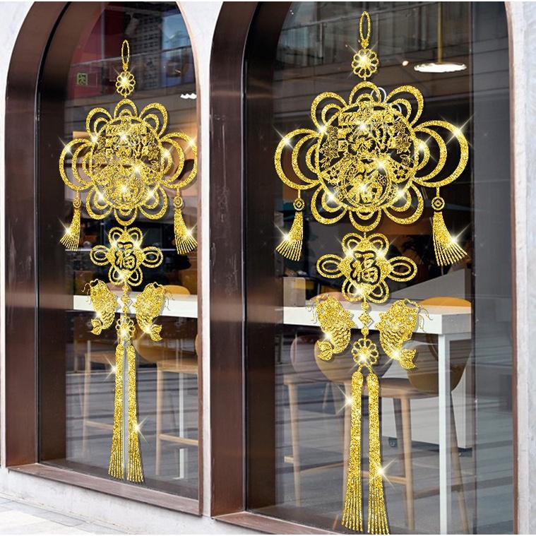 Decal hít tĩnh điện trang trí dán tết - XUÂN PHÚC TRÀN ĐẦY MẪU MỚI