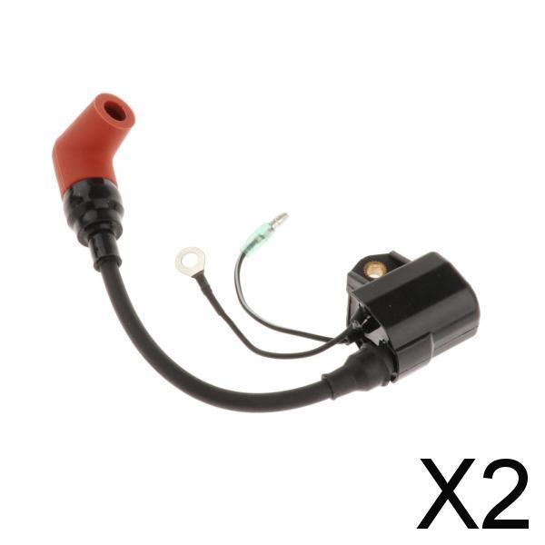 2xBoat Ignition Coil 6R3-85570 for 2 Stroke 115HP 150HP Outboard Engine