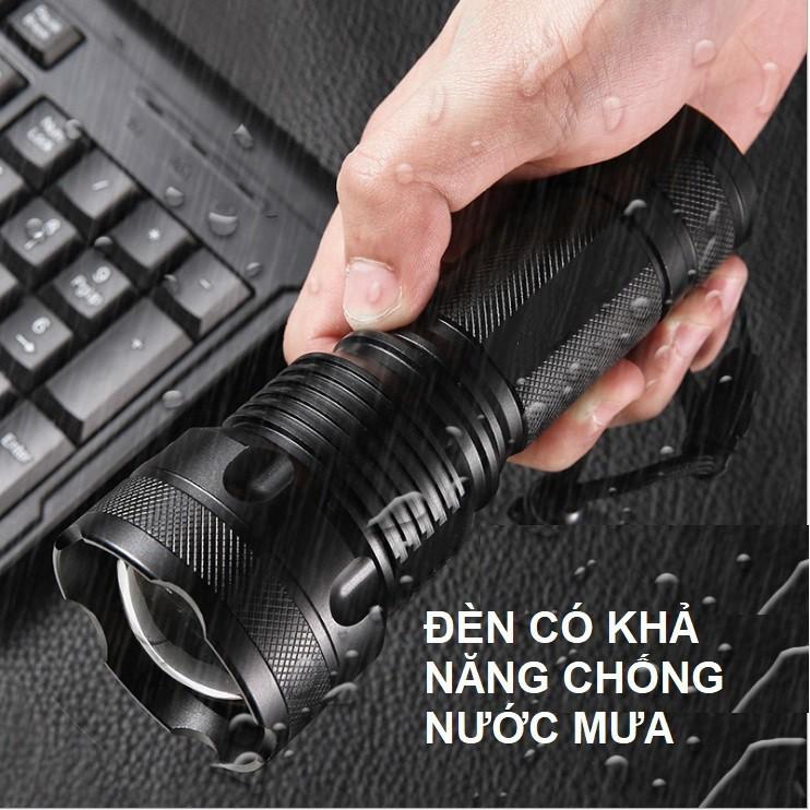 Đèn Pin Cầm Tay Siêu Sáng XH-P50 Sử Dụng Pin Sạc Và Dây Sạc Tiện Lợi Nhỏ Gọn