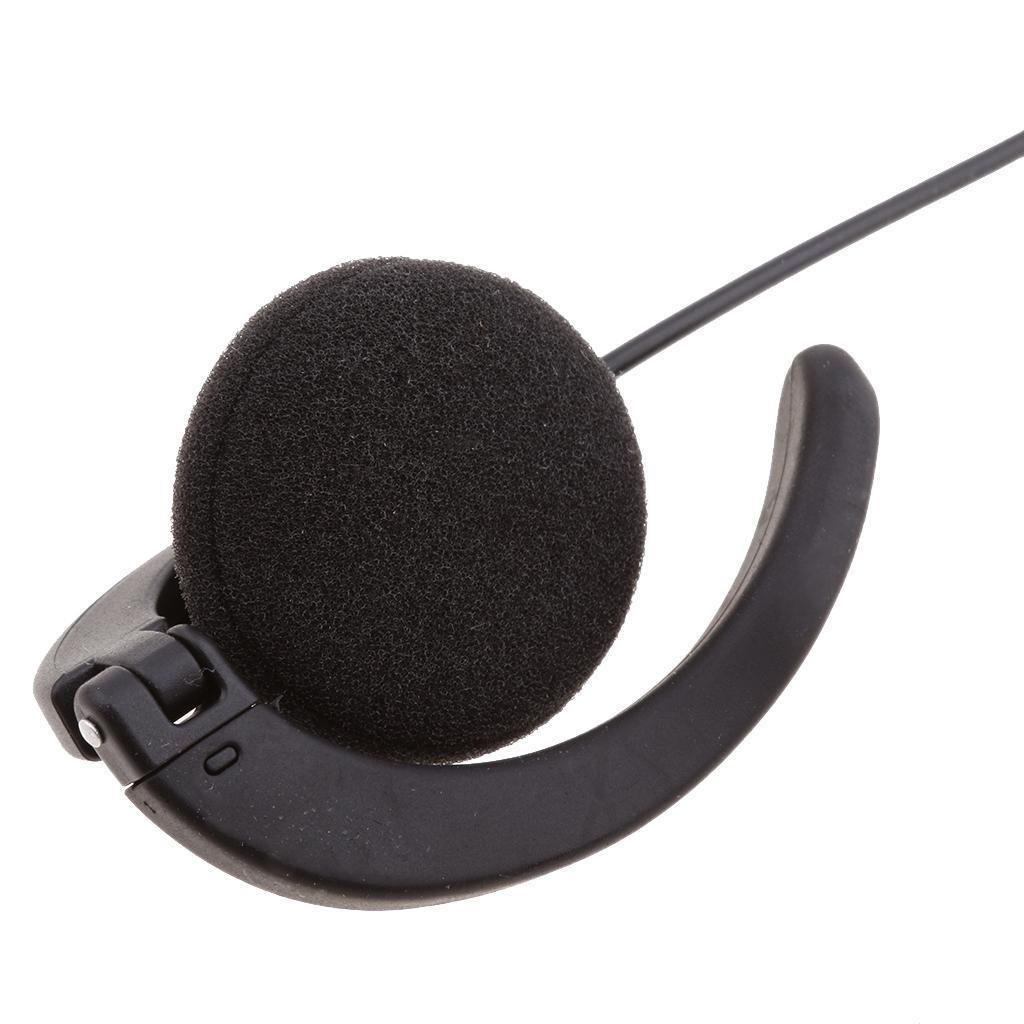 Headset Earpiece for Motorola Radios Walkie Talkie 2 Prong Pin Plug Port