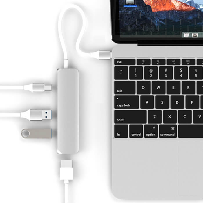 Cổng Chuyển Hyperdrive Bar 6-in-1 USB-C Hub (HD22E) chính hãng