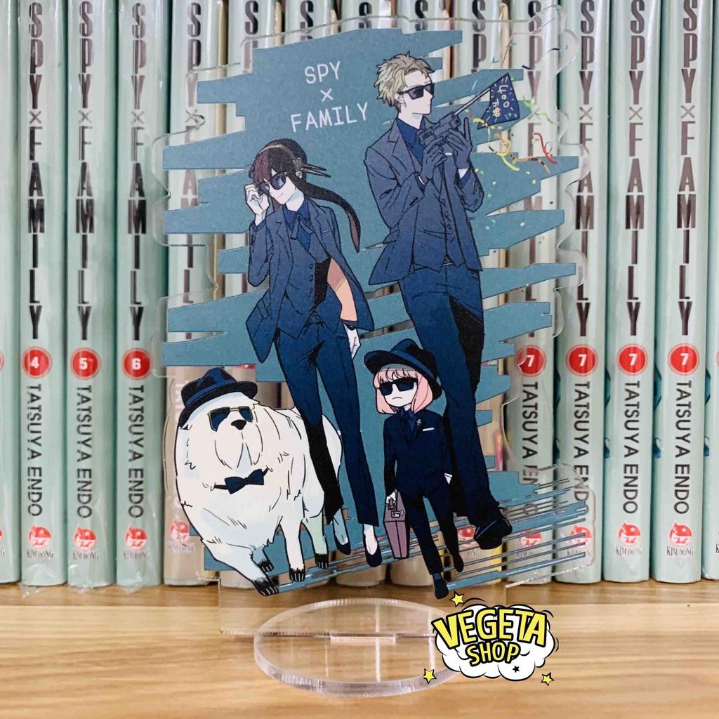 Mô Hình Tượng Standee Acrylic Mica 2 mặt - Spy X Family - Anya Loid Forger Yor Briar Gấu Kimera Chú chó Bond - 14~17cm