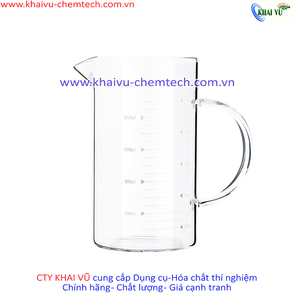 Cốc Thủy Tinh Có Vạch Chia Định Lượng 350ml, 500ml, 1000ml