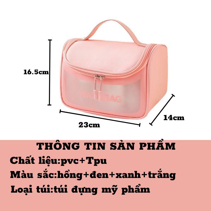 Túi Đựng Mỹ Phẩm Size Lớn Đựng Đồ Trang Điểm Du Lịch Đa Năng Có Quai Xách SUNO STORE TMP09