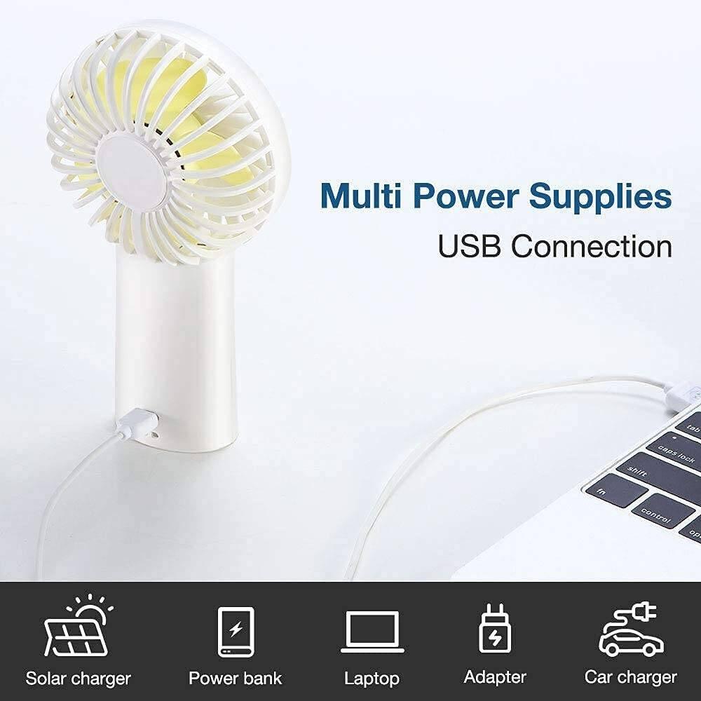 Quạt Cầm Tay Mini JISULIFE F2B ABS 4000mAh - Sạc Nhanh - Sử Dụng Lên Đến 20H - Hàng Chính Hãng