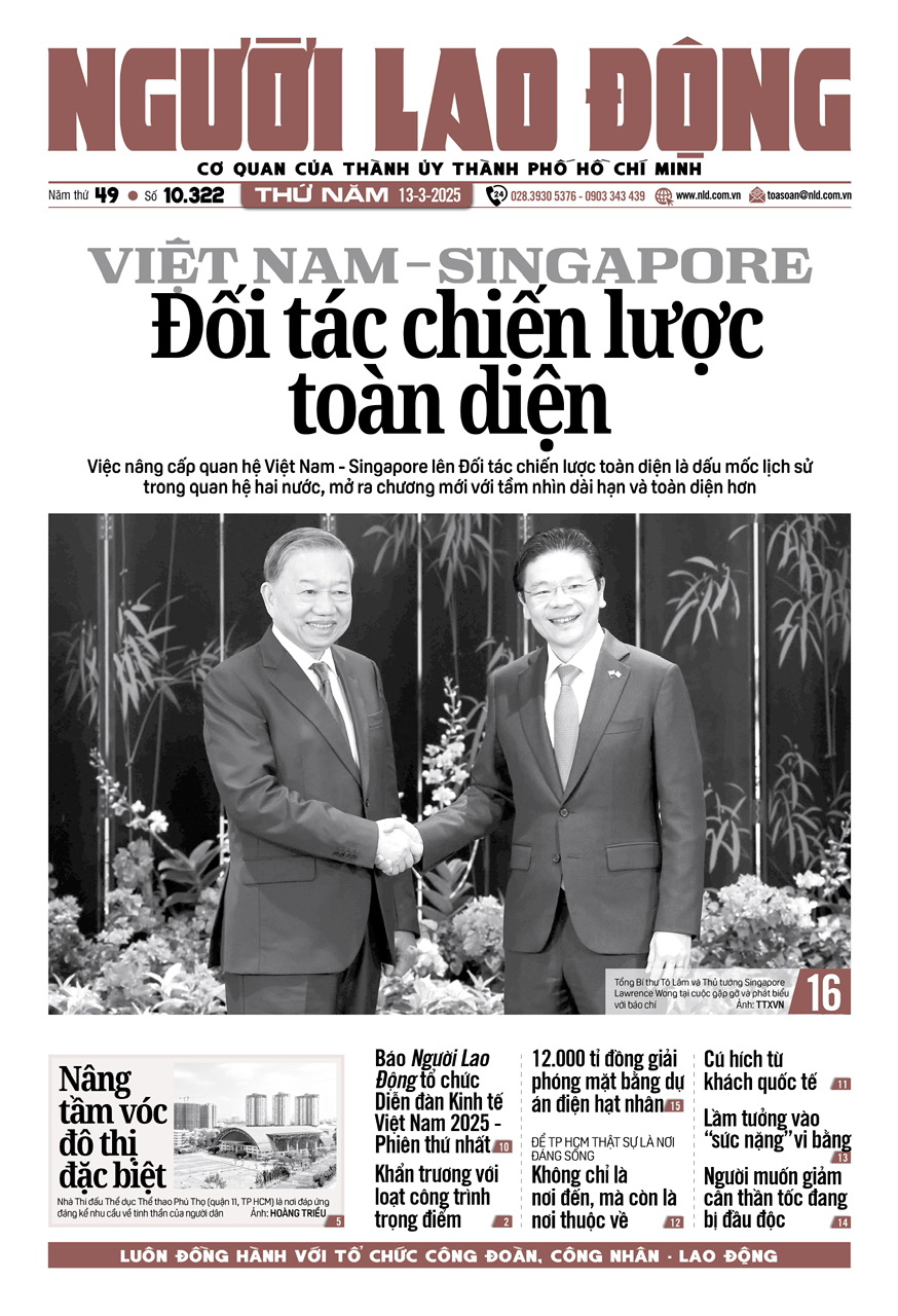 Báo Người Lao Động từ ngày 10-03-2025 đến 16-03-2025