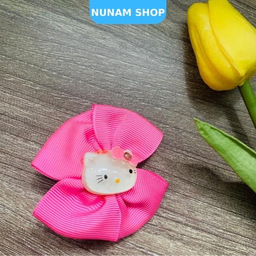 Cột / kẹp tóc nơ kitty màu hồng siêu cưng cho bé Nunam shop