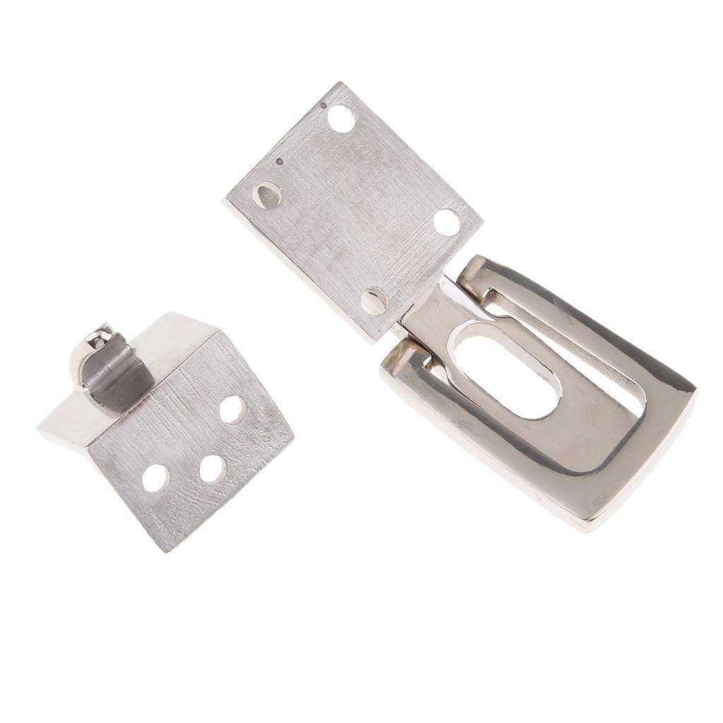 Stainless Steel Safety Pivoting Eye Lock Reel Lock for Boat RV Door Parts Hardware 3.0 Inch