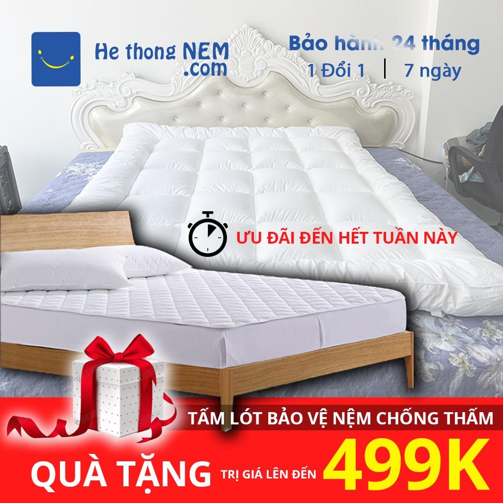 Tấm Topper Nệm Đệm Cao Cấp CHÍNH HÃNG SERENA - Ruột LÔNG VŨ Siêu Mềm Mịn