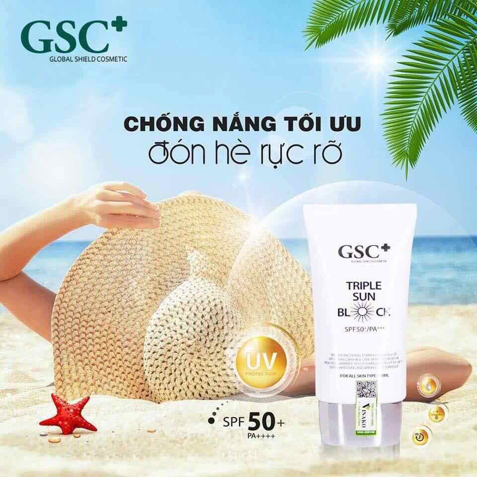 KEM CHỐNG NẮNG VẬT LÝ GSC+ TRIPLE SUN BLOCK 50G