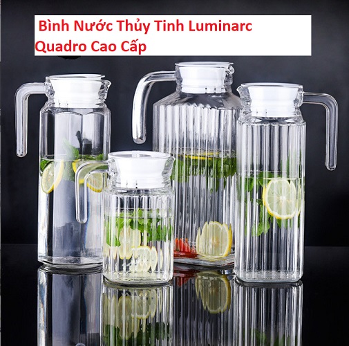 Bình Nước Thủy Tinh Quadro 500ml | G2667 , Thủy Tinh Cao Cấp