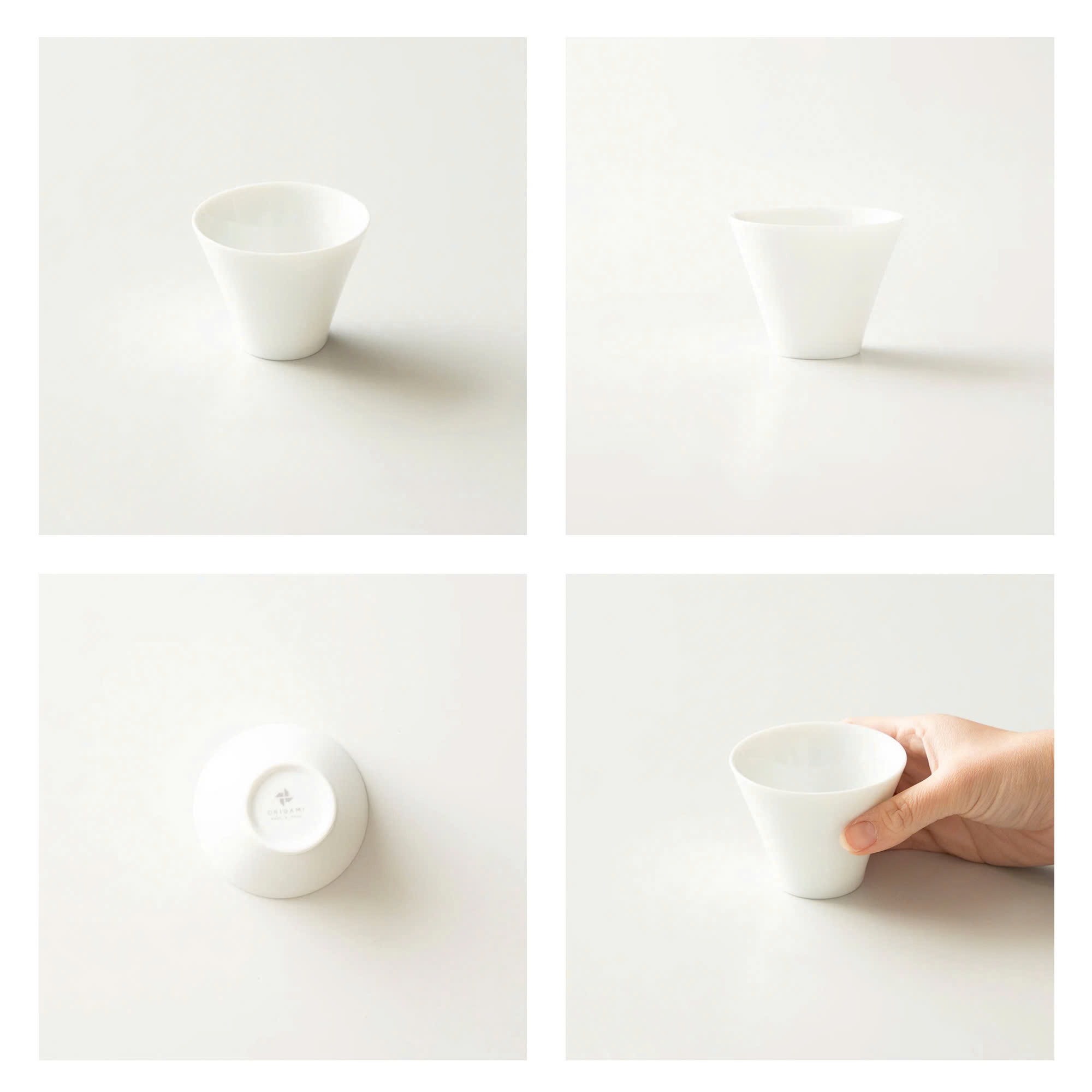 Ly sứ ORIGAMI Sensory Milk Beverage Cup 140ml không quai