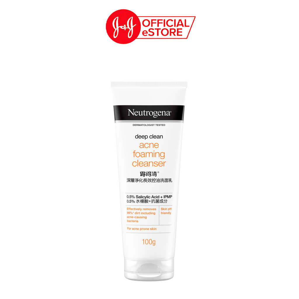 Sữa rửa mặt ngừa mụn Neutrogena Deep Clean Acne Foaming Cleanser 100g