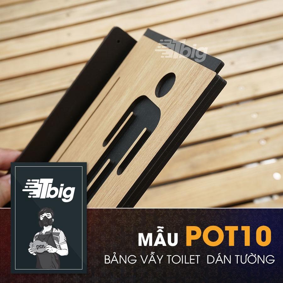 Bảng vẫy toilet gắn tường decor sang trọng