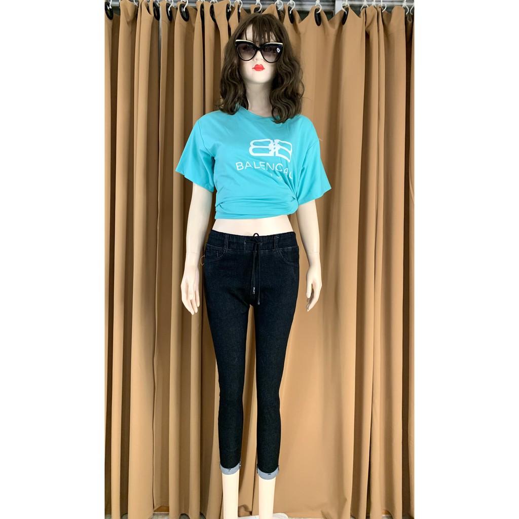  Quần Jean Skinny Thời Trang Nữ Eo Rút Dây Hot Trend 2021