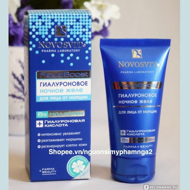 Gel thạch cấp nước Novosvit HA + B5 Aqua Boost