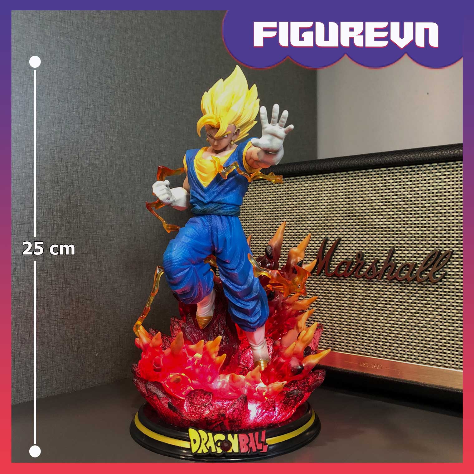 Mô hình Vegito ssj4 mẫu mới 25 cm có LED -Dragon Ball