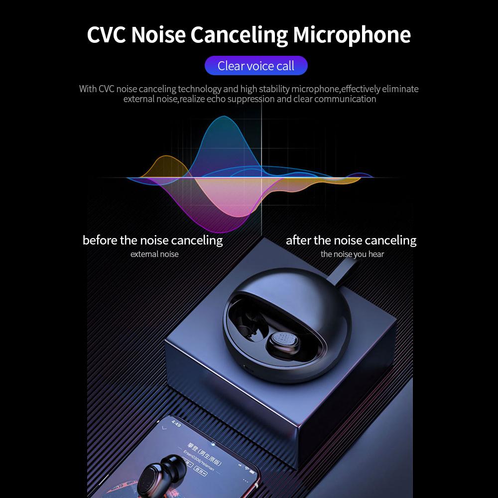 Tai nghe Bluetooth không dây YH-03 TWS màn hình LED, thiết kế phù hợp cho thể thao / phương tiện Android / IOS Rose Gold - màu vàng hồng