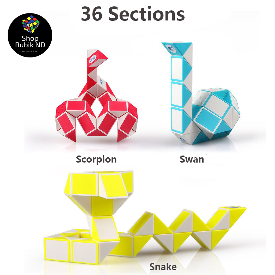 Rubik Magic Snake Twist Puzzle Rubik Biến Thể Cao Cấp - Nhiều Màu