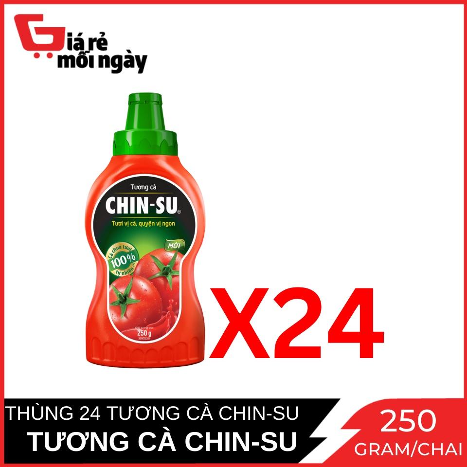 Thùng 24 Chai Tương cà CHIN-SU Chai 250g