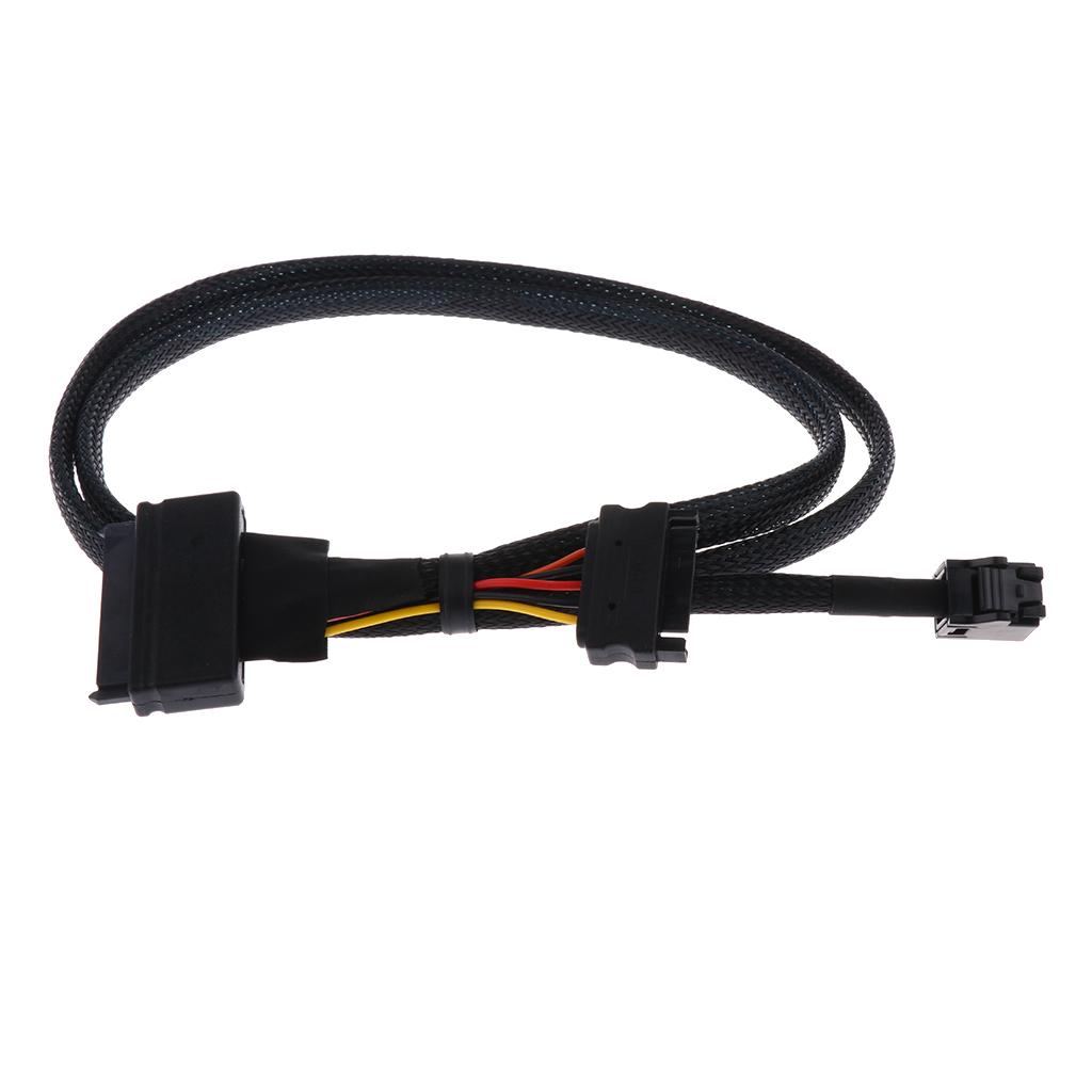 3ft Durable Mini SAS HD SFF-8643 to U.2 SFF-8639 NVMe Cable SSD Line