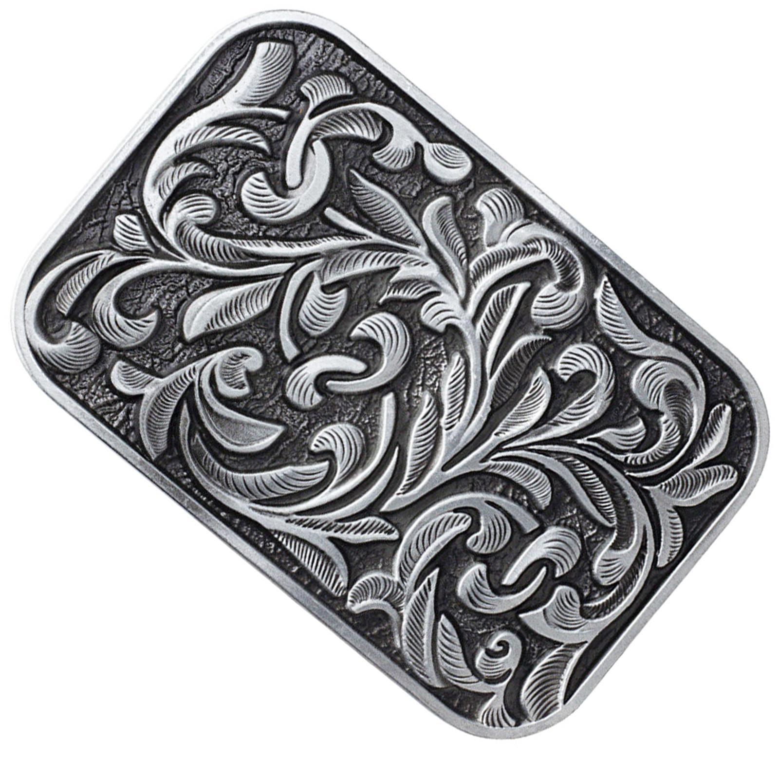 Western Cowboy Belt Buckle Retro Metal Antique Classic Buckle for Party Daily Use Gift