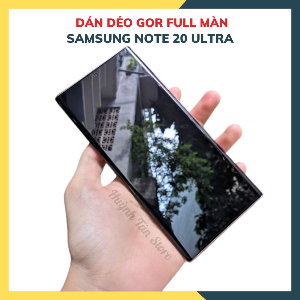 Dán dẻo GOR full màn hình 3D dành cho samsung note 20 ultra trong suốt, bảo vệ màn hình - hàng nhập khẩu