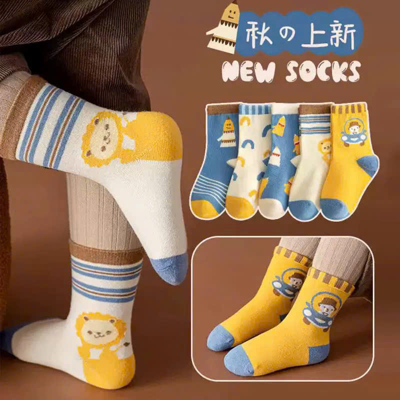 SET 5 ĐÔI TẤT VỚ 34 DỄ THƯƠNG TỪ 1-12 TUỔI DÀNH CHO BÉ TRAI BÉ GÁI