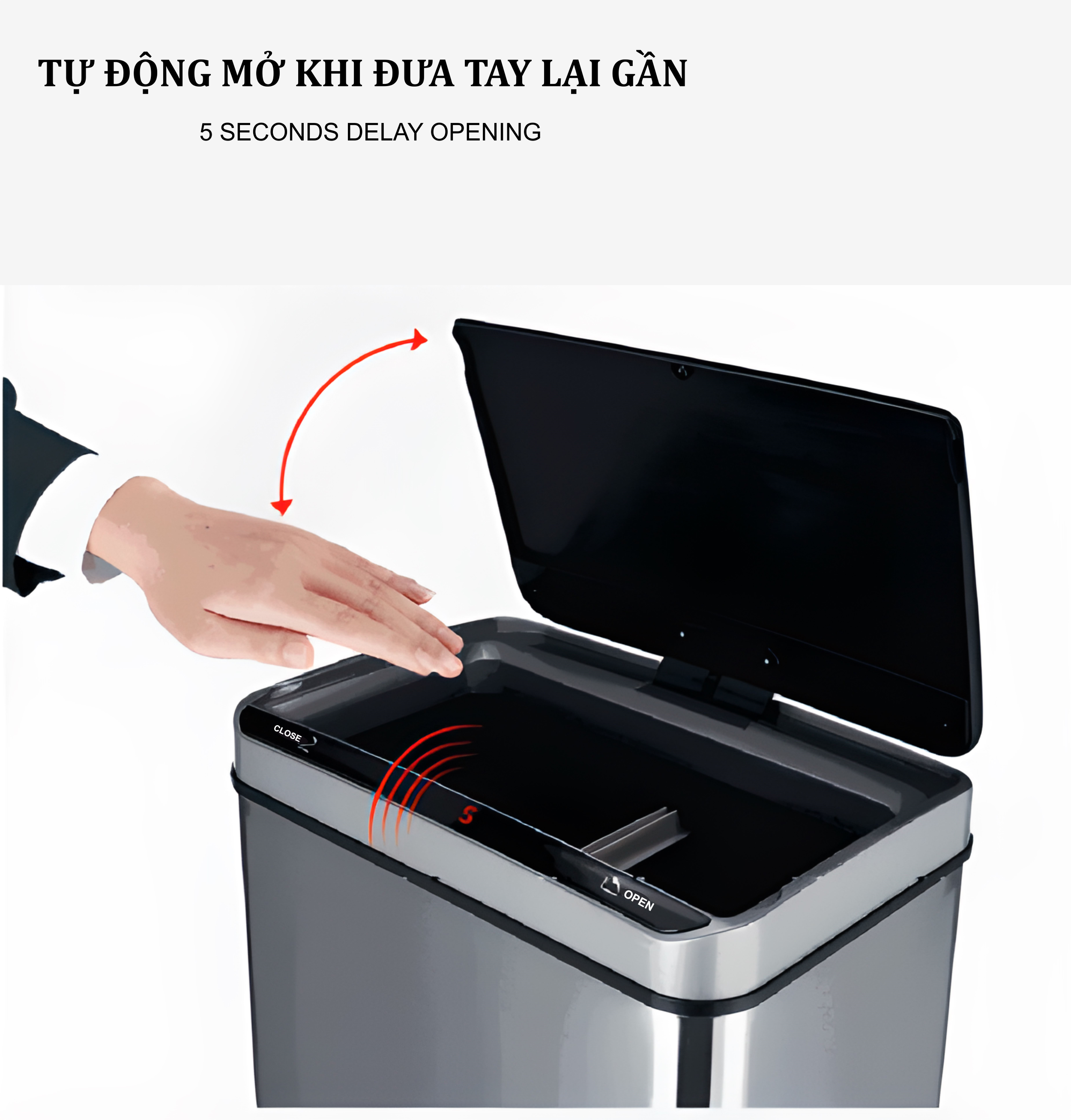 Thùng rác thông minh cao cấp 50 lít